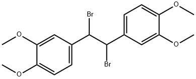 4-[2-(3,4-DIMETHOXYPHENYL)-1,2-DIBROMOETHYL]-1,2-DIMETHOXYBENZENE Struktur