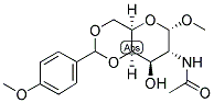 N-ACETYL-4,6-ANISOLYDENE-2-DEOXY-1-O-METHYL-ALPHA-D-GALACTOSAMINE Struktur