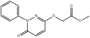 METHYL 2-[(6-OXO-1-PHENYL-1,6-DIHYDRO-3-PYRIDAZINYL)OXY]ACETATE Struktur