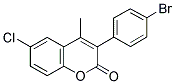 3(4'-BROMOPHENYL)-6-CHLORO-4-METHYLCOUMARIN Struktur