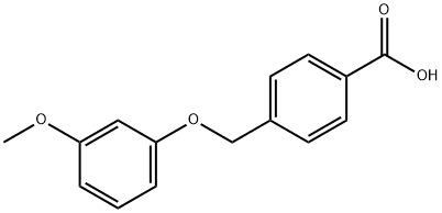 4-(3-METHOXYPHENOXYMETHYL)BENZOIC ACID Struktur