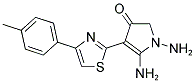 1,5-DIAMINO-4-[4-(4-METHYLPHENYL)-1,3-THIAZOL-2-YL]-1,2-DIHYDRO-3H-PYRROL-3-ONE Struktur