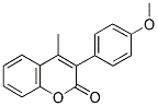 3(4'-METHOXYPHENYL)-4-METHYLCOUMARIN Struktur