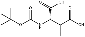 BOC-THREO-BETA-METHYL-DL-ASPARTIC ACID Struktur