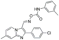 2-(4-CHLOROPHENYL)-7-METHYL-3-(([(3-TOLUIDINOCARBONYL)OXY]IMINO)METHYL)IMIDAZO[1,2-A]PYRIDINE Struktur