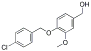 (4-[(4-CHLOROBENZYL)OXY]-3-METHOXYPHENYL)METHANOL Struktur