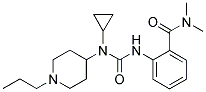 N-CYCLOPROPYL-N'-[2-((DIMETHYLAMINO)CARBONYL)PHENYL]-N-(1-PROPYLPIPERIDIN-4-YL)UREA Struktur