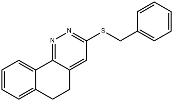 3-(BENZYLSULFANYL)-5,6-DIHYDROBENZO[H]CINNOLINE Struktur