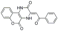 (3Z)-3-(2-OXO-2-PHENYLETHYLIDENE)-3,4-DIHYDRO-2H-CHROMENO[3,4-B]PYRAZINE-2,5(1H)-DIONE Struktur