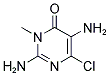 2,5-DIAMINO-6-CHLORO-3-METHYLPYRIMIDIN-4(3H)-ONE Struktur