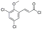 (2E)-3-(3,5-DICHLORO-2-METHOXYPHENYL)ACRYLOYL CHLORIDE Struktur