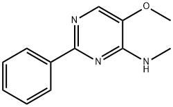 5-METHOXY-N-METHYL-2-PHENYL-4-PYRIMIDINAMINE Struktur