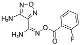 4-AMINO-N'-((2-FLUOROBENZOYL)OXY)-1,2,5-OXADIAZOLE-3-CARBOXIMIDAMIDE Struktur