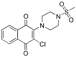 2-CHLORO-3-[4-(METHYLSULFONYL)PIPERAZIN-1-YL]NAPHTHOQUINONE Struktur