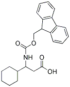 3-CYCLOHEXYL-3-(9 H-FLUOREN-9-YLMETHOXYCARBONYLAMINO)-PROPIONIC ACID Struktur