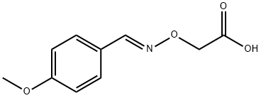 ([[(1E)-(4-METHOXYPHENYL)METHYLENE]AMINO]OXY)ACETIC ACID Struktur