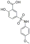 2-HYDROXY-5-(4-METHOXY-PHENYLSULFAMOYL)-BENZOIC ACID Struktur