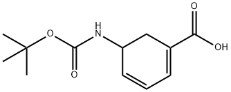 BOC-5-AMINO-1,3-CYCLOHEXADIENE-1-CARBOXYLIC ACID Struktur