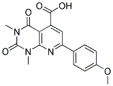 7-(4-METHOXYPHENYL)-1,3-DIMETHYL-2,4-DIOXO-1,2,3,4-TETRAHYDROPYRIDO[2,3-D]PYRIMIDINE-5-CARBOXYLIC ACID Struktur