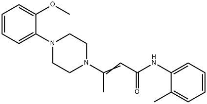 (E)-3-[4-(2-METHOXYPHENYL)PIPERAZINO]-N-(2-METHYLPHENYL)-2-BUTENAMIDE Struktur