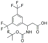 3-(3,5-BIS-TRIFLUOROMETHYL-PHENYL)-3-TERT-BUTOXYCARBONYLAMINO-PROPIONIC ACID Struktur