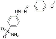 N-(4-SULFAMIDOPHENYL)-4-METHOXYBENZALDEHYDE HYDRAZONE Struktur