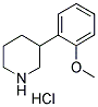 3-(2-METHOXYPHENYL) PIPERIDINE HYDROCHLORIDE Struktur