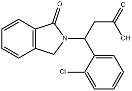 3-(2-CHLOROPHENYL)-3-(1-OXO-1,3-DIHYDRO-2H-ISOINDOL-2-YL)PROPANOIC ACID Struktur