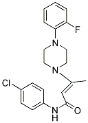 N-(4-CHLOROPHENYL)-3-(4-(2-FLUOROPHENYL)PIPERAZINYL)BUT-2-ENAMIDE Struktur