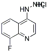 8-FLUORO-4-HYDRAZINOQUINOLINE HYDROCHLORIDE Struktur