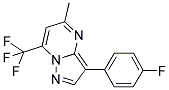 3-(4-FLUOROPHENYL)-5-METHYL-7-(TRIFLUOROMETHYL)PYRAZOLO[1,5-A]PYRIMIDINE Struktur