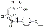 2,4-DICHLORO-5-(4-ETHOXY-PHENYLSULFAMOYL)-BENZOIC ACID Struktur