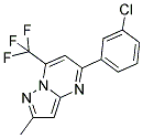 5-(3-CHLOROPHENYL)-2-METHYL-7-(TRIFLUOROMETHYL)PYRAZOLO[1,5-A]PYRIMIDINE Struktur