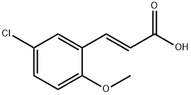 (2E)-3-(5-CHLORO-2-METHOXYPHENYL)ACRYLIC ACID Struktur