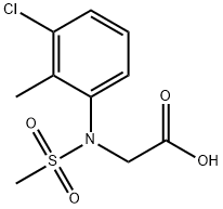 [(3-CHLORO-2-METHYL-PHENYL)-METHANESULFONYL-AMINO]-ACETIC ACID Struktur