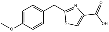 2-(4-METHOXYBENZYL)-1,3-THIAZOLE-4-CARBOXYLIC ACID Struktur