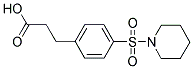 3-[4-(PIPERIDIN-1-YLSULFONYL)PHENYL]PROPANOIC ACID Struktur