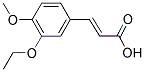 (2E)-3-(3-ETHOXY-4-METHOXYPHENYL)ACRYLIC ACID Struktur