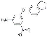 BENZENAMINE, 3-[(2,3-DIHYDRO-1H-INDEN-5-YL)OXY]-5-NITRO- Struktur