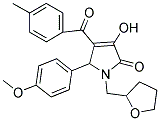 3-HYDROXY-5-(4-METHOXYPHENYL)-4-(4-METHYLBENZOYL)-1-((TETRAHYDROFURAN-2-YL)METHYL)-1H-PYRROL-2(5H)-ONE Struktur