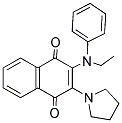 2-[ETHYL(PHENYL)AMINO]-3-PYRROLIDIN-1-YLNAPHTHOQUINONE Struktur