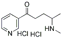 4-(METHYLAMINO)-1-(3-PYRIDYL)-1-PENTANONE, DIHYDROCHLORIDE Struktur