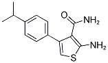 2-AMINO-4-(4-ISOPROPYL-PHENYL)-THIOPHENE-3-CARBOXYLIC ACID AMIDE Struktur