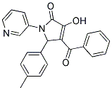 4-BENZOYL-3-HYDROXY-5-(4-METHYLPHENYL)-1-PYRIDIN-3-YL-1,5-DIHYDRO-2H-PYRROL-2-ONE Struktur