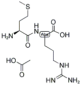 H-MET-ARG-OH ACETATE SALT Struktur