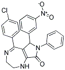 (Z)-5-(4-CHLOROPHENYL)-6-(3-NITROPHENYL)-7-PHENYL-2,3,6,7-TETRAHYDROPYRROLO[3,4-E][1,4]DIAZEPIN-8(1H)-ONE Struktur