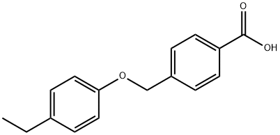 4-(4-ETHYL-PHENOXYMETHYL)-BENZOIC ACID Struktur