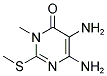 5,6-DIAMINO-3-METHYL-2-(METHYLSULFANYL)PYRIMIDIN-4(3H)-ONE Struktur