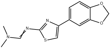 N'-[4-(1,3-BENZODIOXOL-5-YL)-1,3-THIAZOL-2-YL]-N,N-DIMETHYLIMINOFORMAMIDE Struktur