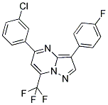 5-(3-CHLOROPHENYL)-3-(4-FLUOROPHENYL)-7-(TRIFLUOROMETHYL)PYRAZOLO[1,5-A]PYRIMIDINE Struktur